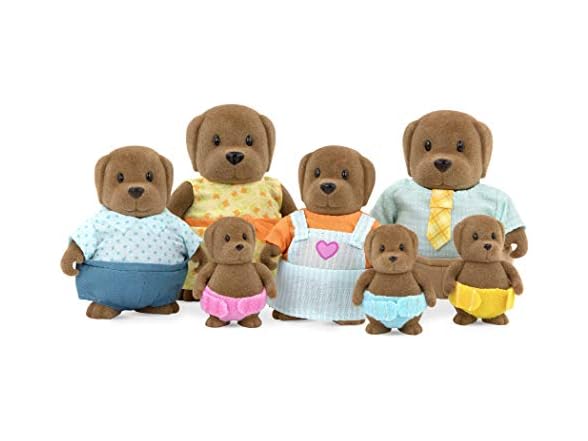Li'l Woodzeez Animal Figurines Toy Dogs