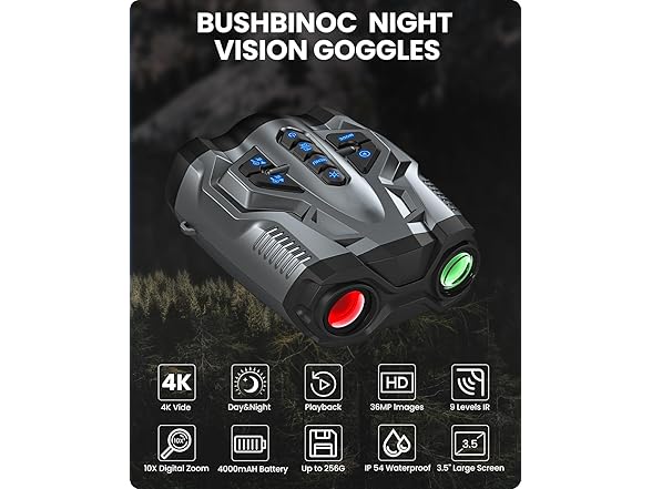 BUSHBINOC 4K Night Vision Binoculars