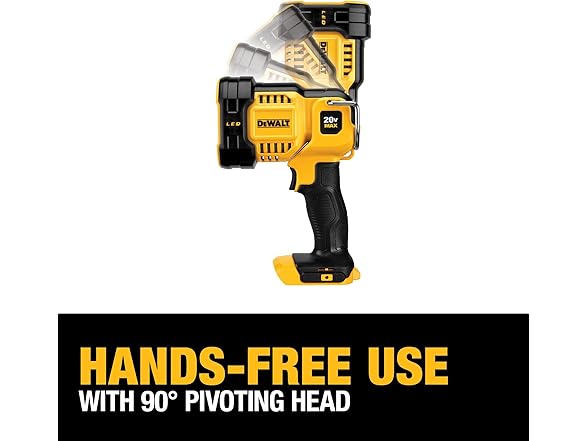 DEWALT 20V MAX LED Work Light, Handheld Spotlight with 508 Y (Open Box)