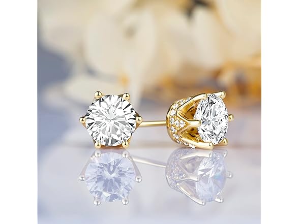 GIORGIA GIBBS 14K Gold Stud Earrings