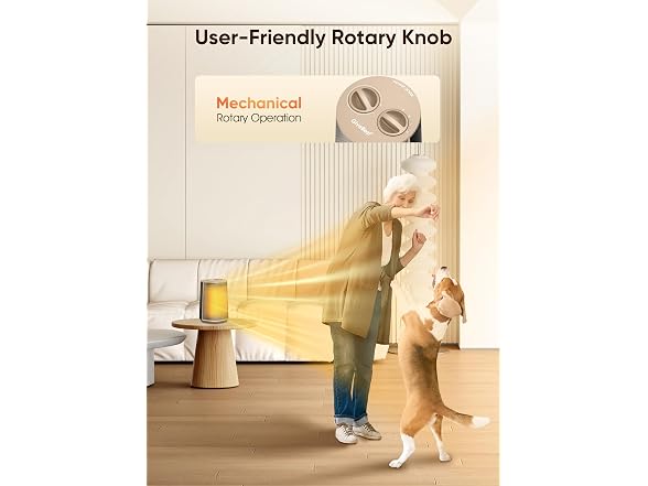GiveBest Portable Space Heater – 1500W Gold