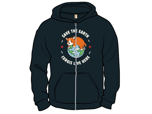 Save the Earth Corgis Live Here