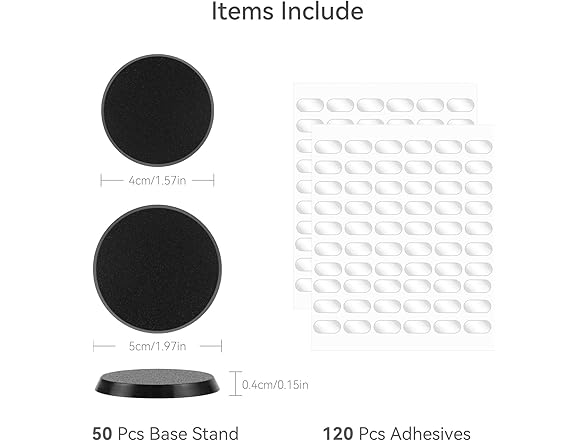 TITAWU 4 Inch Fuko Pop Figure Stand Base