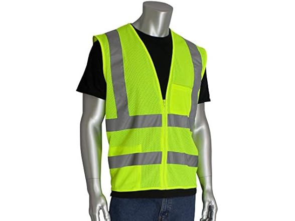40PK Worktex Economy Fabric Class 2 Safety Vest, Two Pocket