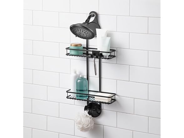 iDesign Hanging Shower Caddy, Matte Black