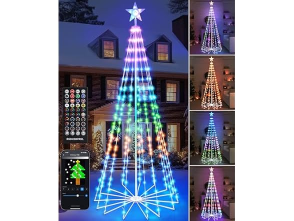 Brightever 7FT 295 LED Smart Cone Christmas Tree