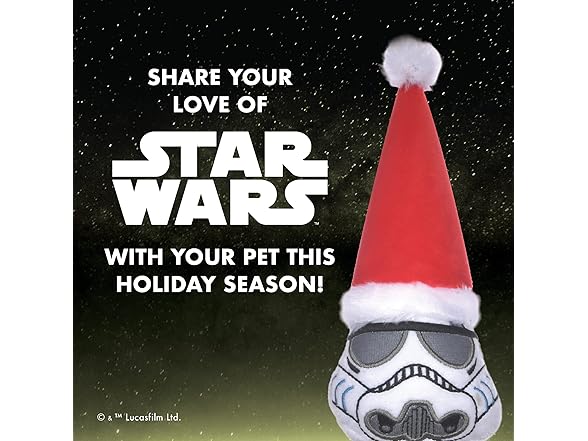 STAR WARS Dog Toy Storm Trooper Toy for Holidays