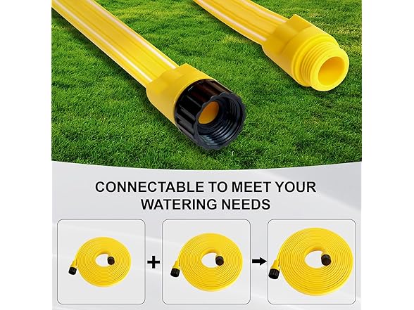 (6 Pack) Holldoor Sprinkler Hose | 25ft | 3/4in