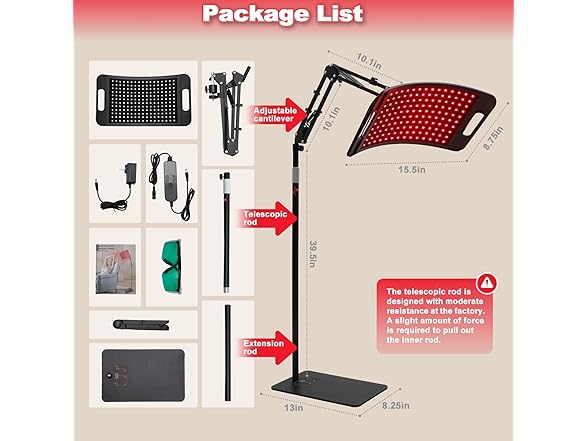 LEDINO red light lamp 120L