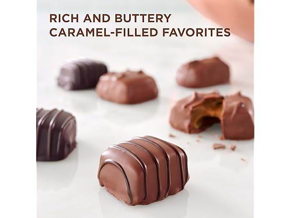 Russell Stover Assorted Caramels Choc 9o