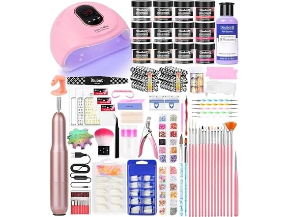 DouborQ Acrylic Nail Art Kit with Drill