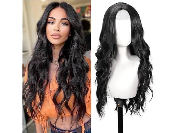 SHINLEA Black Wig for Women