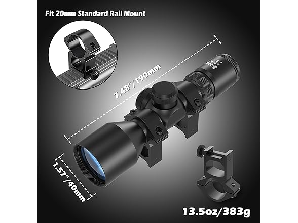 UUQ 3-9x40 Compact Rifle Scope