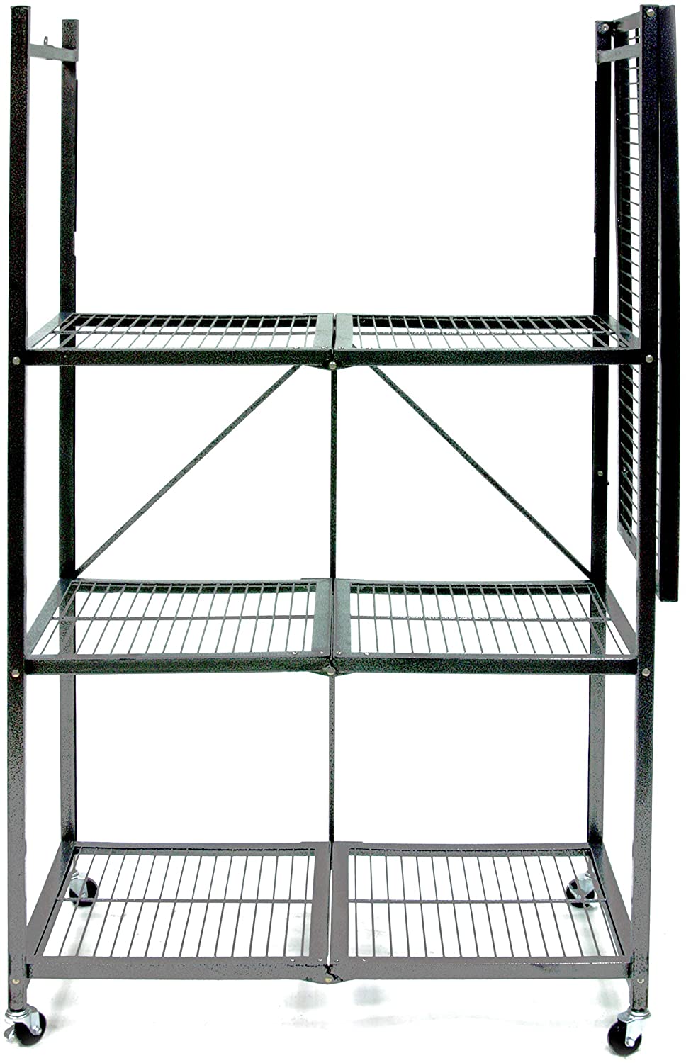 Origami RR5W 4-Tier Foldable Metal Shelf w/ Wheels - Gallery 10