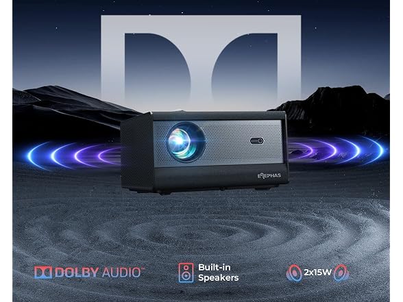 ELEPHAS Smart 4K Supported Projector