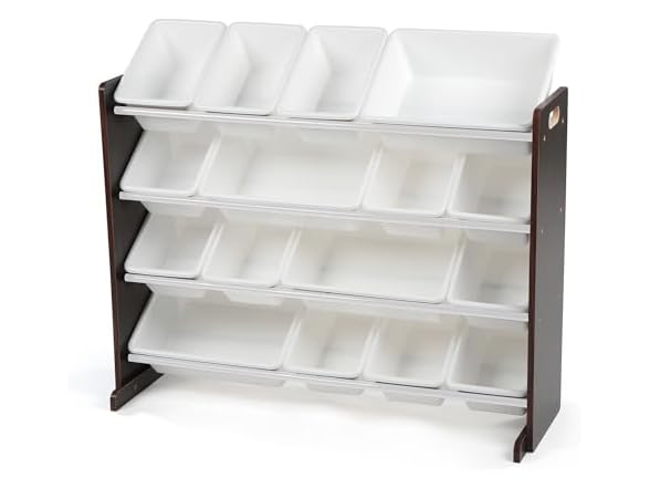 Humble Crew Kids Toy Organizer 16 Bins Black