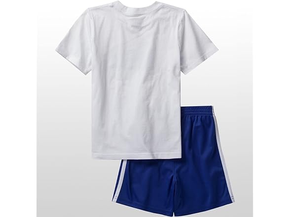 adidas Boys SS Cotton Graphic Tee and Short Set (3M)
