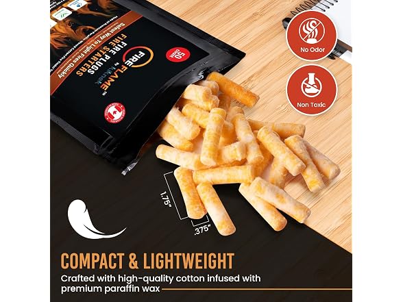 Fireflame Fire Plugs Fire Starters 50Pk