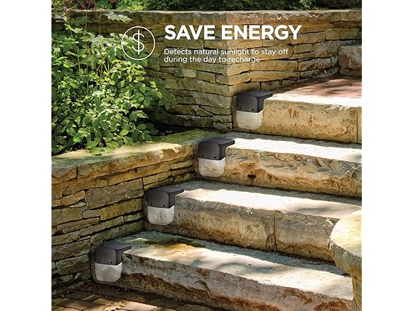 Home Zone ELI1301G 6PK Solar Deck Light