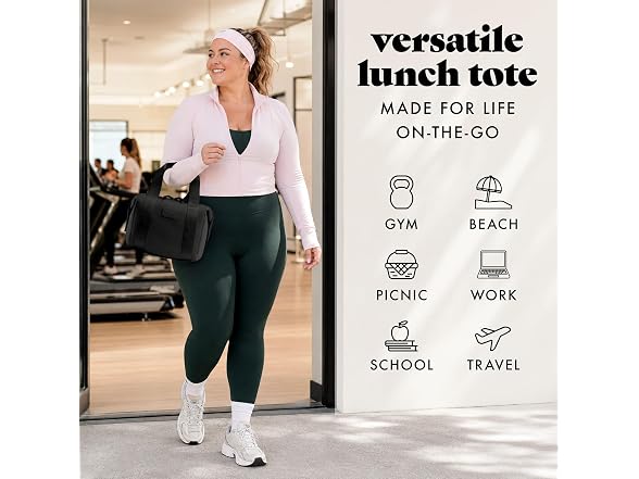 Fit & Fresh Remi Lunch Bag for Women Work Black