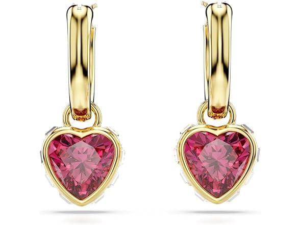 Swarovski Chroma Heart Drop Earrings