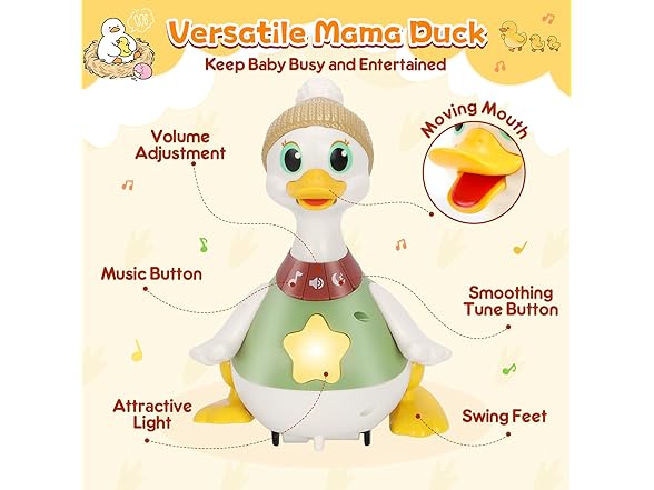 KETIEE Musical Dancing Ducks for Babies