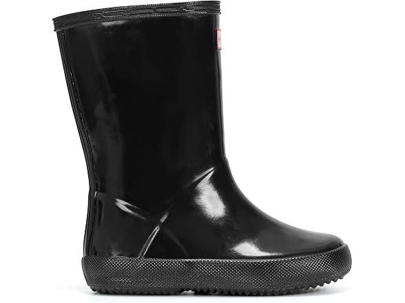 Hunter Kids First Gloss Rain Boots, Blac