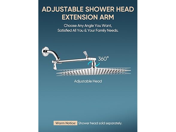 Cobbe 11" Shower Extension Arm