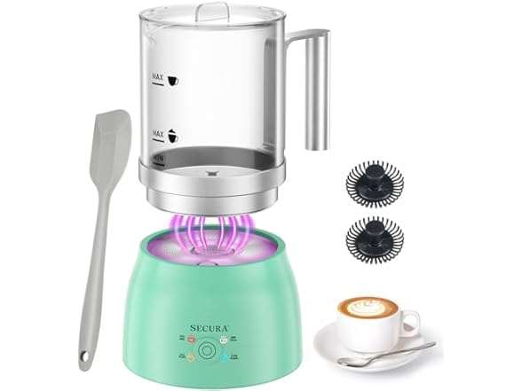 Secura Detachable Milk Frother and Steamer