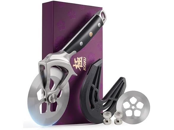 KYOKU 4 in. High Carbon Steel Pizza Cutter