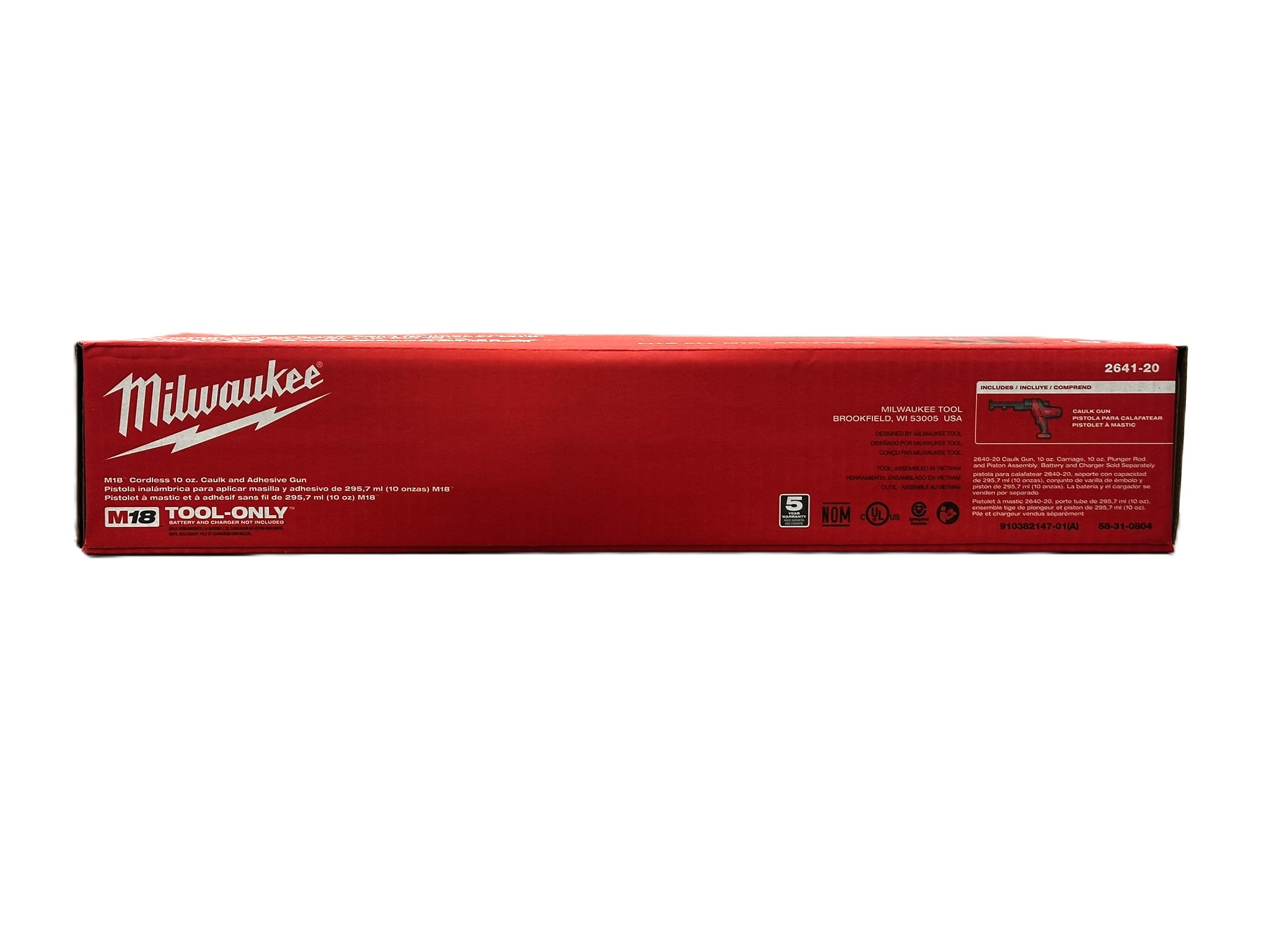 Milwaukee 2641-20 M18 18V Caulk and Adhesive Gun - Gallery 5