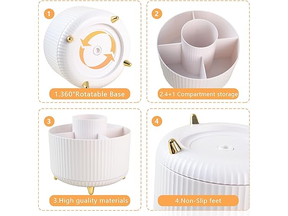 Desk Organizer Pen Holder, 5 Slots