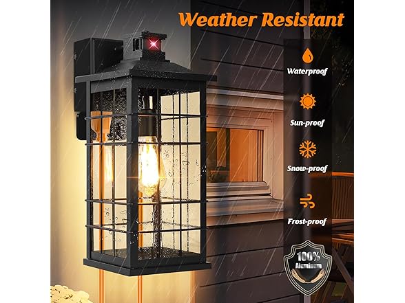 Kondras 18inch Porch Light with GFCI Outlets - Gallery 5