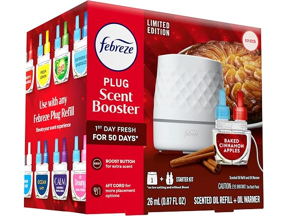 Febreze Plug Air Freshener Starter Kit Cinnamon