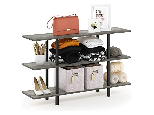 Furinno Turn-N-Tube 3-Tier Wide Display Shelf