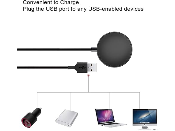 YiJYi USB-A Wireless Charging Dock Stand for Galaxy Watches