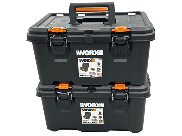 Worx 21” Stack N' Roll Toolbox with Tray - 2PK