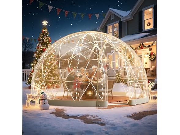 Garden Dome Tent, 12 x 7.2 ft Clear