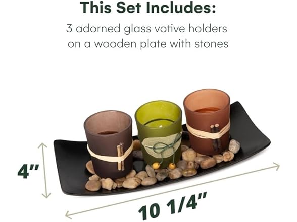 LIUAILING52 Flameless Candlescape Set