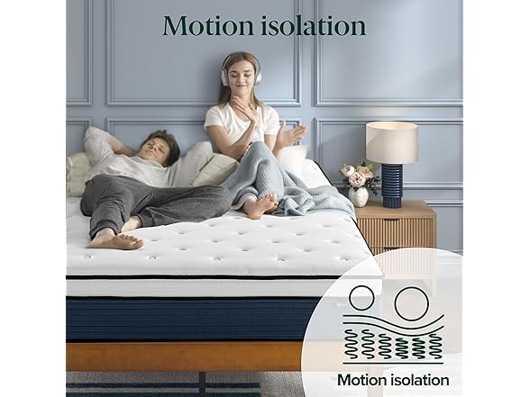 ZINUS 10" Comfort Support Hybrid Mattress, King