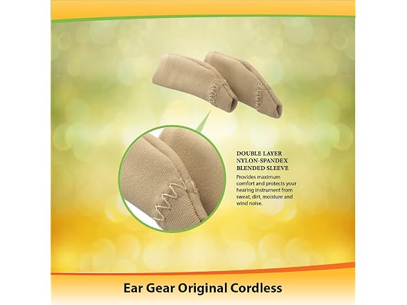 Ear Gear Original Cordless Hearing Aid Cover Black