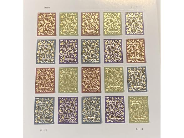 United States Postal Service USPS Thank You (Sheet of 20) P