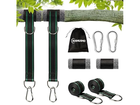 KOMUSMO 10FT Tree Swing Hanging Straps Kit