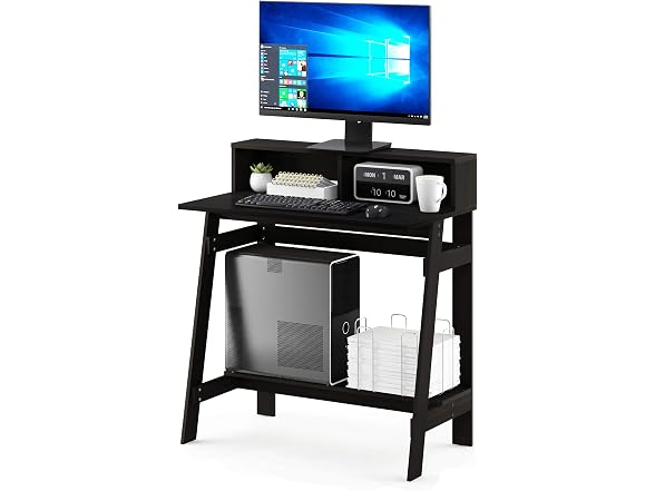 Furinno Simplistic a Frame Computer Desk, Espresso