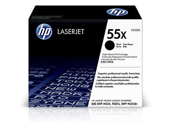 hewlett packard HP CE255X HP 55X Black High-yield Toner