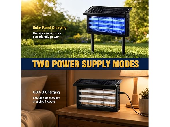 Tryfire 2026 Upgraded Solar Bug Zapper
