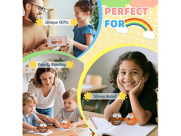 yes.Sister DIY Crochet Kit Set of 2 Owls