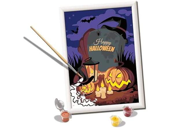 Ravensburger CreArt Halloween Paint by Numbers Kit for Kid