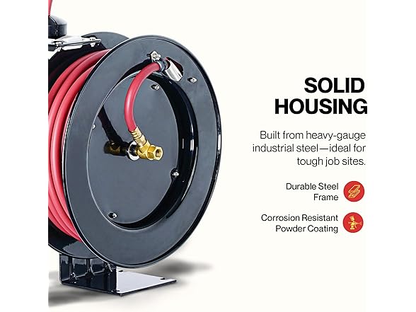 ReelWorks Air Hose Reel 3/8" Inch x 50ft 300 PSI