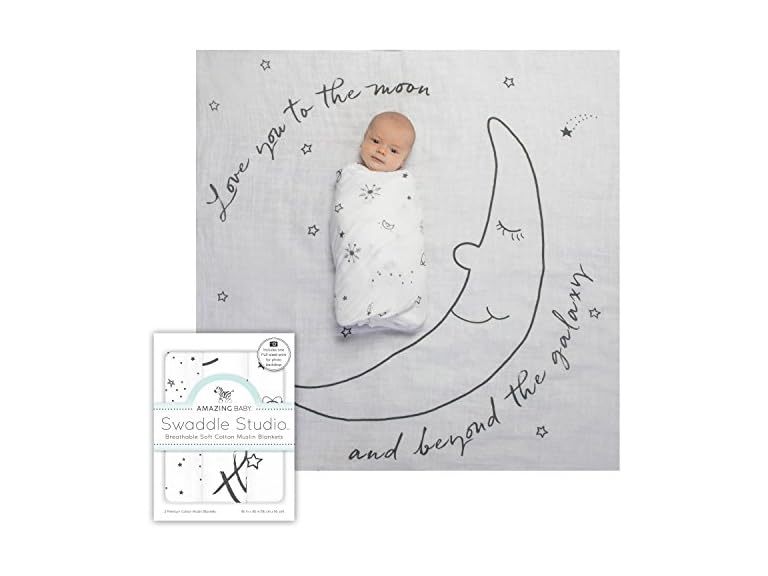 Amazing Baby Muslin Swaddle Blanket